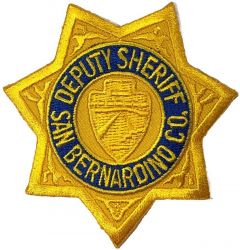 San Bernardino County DEPUTY SHERIFF Soft Badge Patch